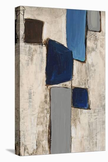 Blue Squared Detail 5-Dennis Dascher-Stretched Canvas