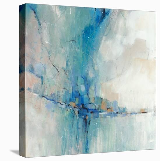 Blue Stone Abstract I-Tim OToole-Stretched Canvas
