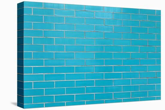 Blue Tiles Wall-Baloncici-Stretched Canvas