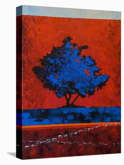 Blue Tree-Joseph Marshal Foster-Stretched Canvas