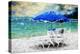 Blue Umbrella - In the Style of Oil Painting-Philippe Hugonnard-Premier Image Canvas