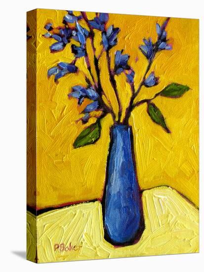 Blue Vase-Patty Baker-Stretched Canvas