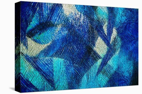 Blue Wall Abstract-Ursula Abresch-Premier Image Canvas