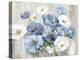 Blue Winter Florals-Asia Jensen-Stretched Canvas