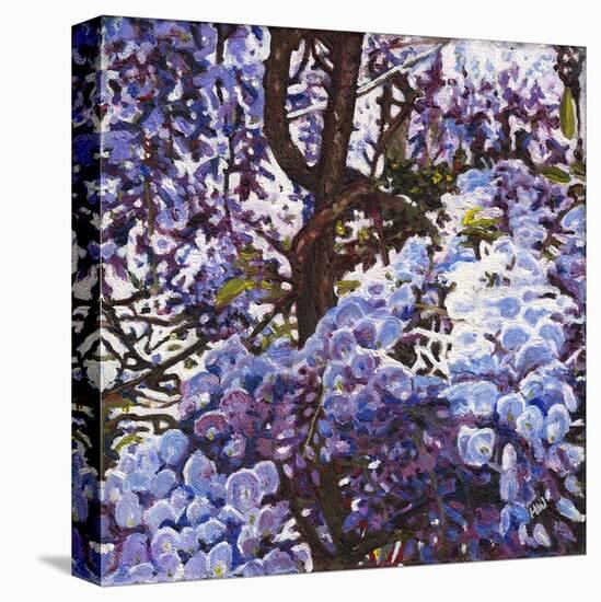 Blue Wisteria, 2012, (Oil on Canvas)-Helen White-Premier Image Canvas