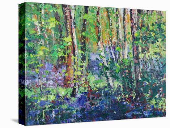 Bluebells and Dancing Leaves, 2019 (Oil)-Sylvia Paul-Premier Image Canvas