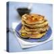 Blueberry Pancakes with Maple Syrup-Tara Fisher-Stretched Canvas