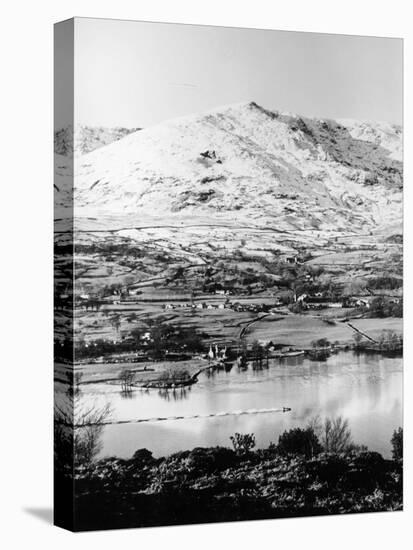 Bluebird K7 on Coniston Water, Cumbria, Possibly Christmas Day, 1966-null-Premier Image Canvas