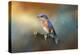 Bluebird on the Fence-Jai Johnson-Premier Image Canvas
