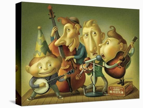 Bluegrass Boy Band-Dan Craig-Premier Image Canvas