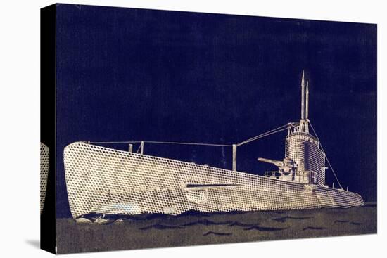 Blueprint Submarine II-PI Studio-Stretched Canvas