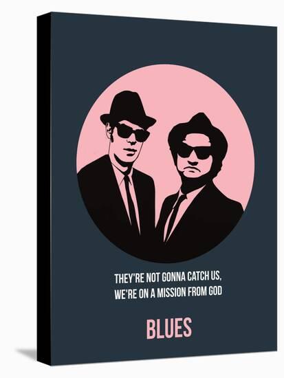 Blues Poster 1-Anna Malkin-Stretched Canvas