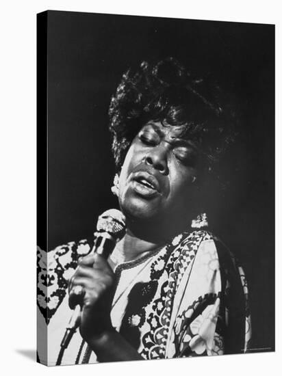 Blues Singer Sarah Vaughn Performing-Henry Groskinsky-Premier Image Canvas