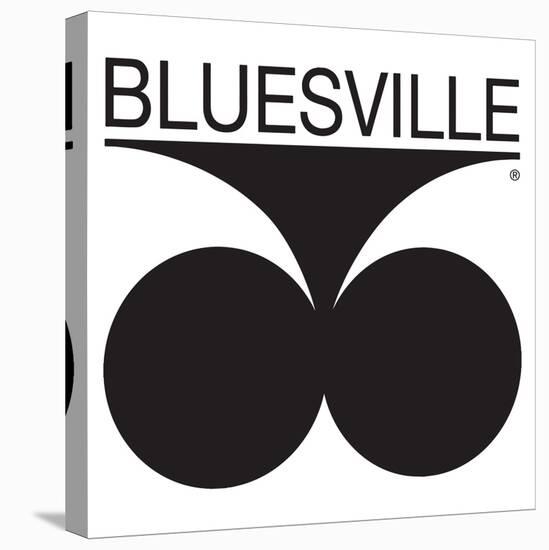 Bluesville Records Logo-null-Stretched Canvas