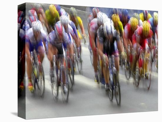 Blured Action of Road Cylcling Competition, New York, New York, USA-Chris Trotman-Premier Image Canvas