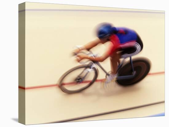 Blurred Action of Cyclist on the Track-Chris Trotman-Premier Image Canvas