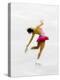 Blurred Action of Woman Figure Skater, Torino, Italy-Chris Trotman-Premier Image Canvas