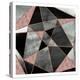 Blush Geo Abstract 1-Alicia Vidal-Stretched Canvas