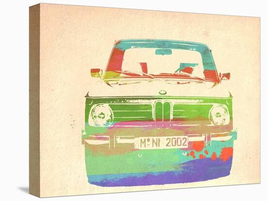 Bmw 2002 Front Watercolor 3-NaxArt-Stretched Canvas
