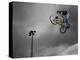 BMX Biker Performing Tricks-null-Premier Image Canvas