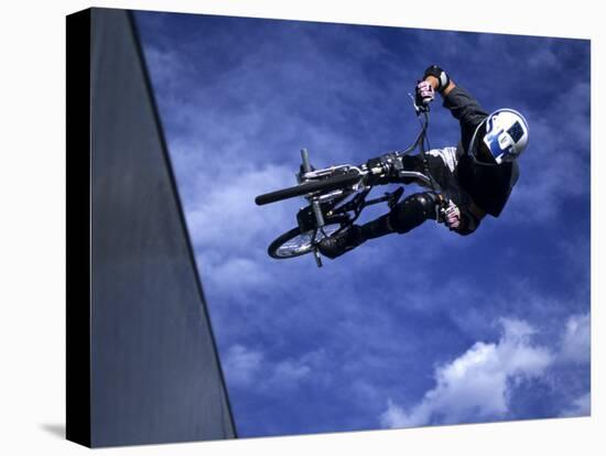 Bmx Cyclist Flying Off the Vert-null-Premier Image Canvas