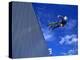 Bmx Cyclist Flys over the Vert-null-Premier Image Canvas