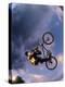 Bmx Cyclist Flys over the Vert-null-Premier Image Canvas