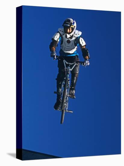 Bmx Cyclist Flys over the Vert-null-Premier Image Canvas