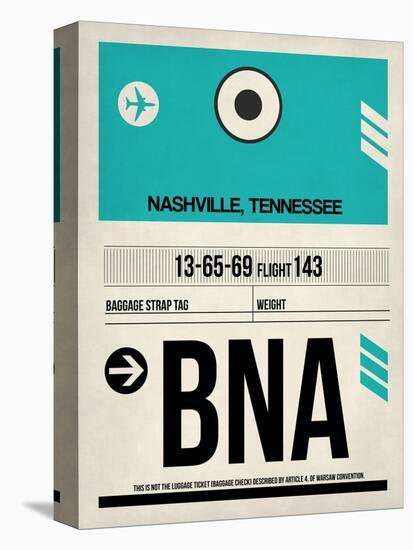 BNA Nashville Luggage Tag II-NaxArt-Stretched Canvas