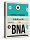 BNA Nashville Luggage Tag II-NaxArt-Stretched Canvas