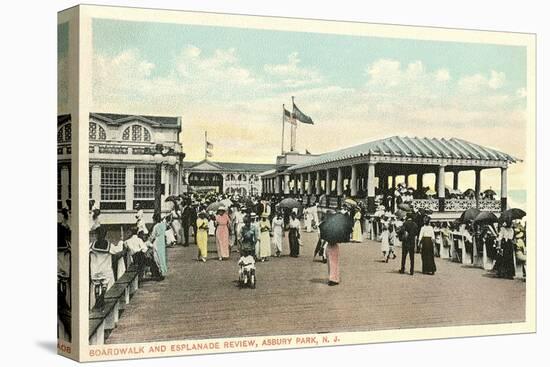 Boardwalk and Esplanade, Asbury Park, New Jersey-null-Stretched Canvas