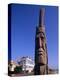 Boardwalk and Totem Pole on the Beach, Ocean City, Maryland, USA-Bill Bachmann-Premier Image Canvas