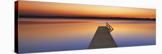 Boardwalk, Bavaria, Germany-Frank Krahmer-Stretched Canvas