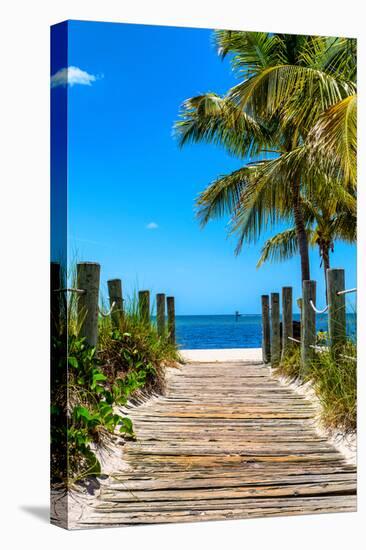 Boardwalk on the Beach - Key West - Florida-Philippe Hugonnard-Premier Image Canvas