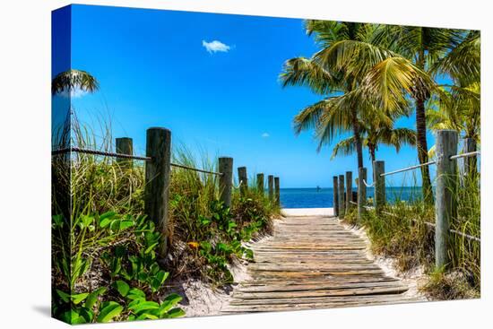 Boardwalk on the Beach - Key West - Florida-Philippe Hugonnard-Premier Image Canvas