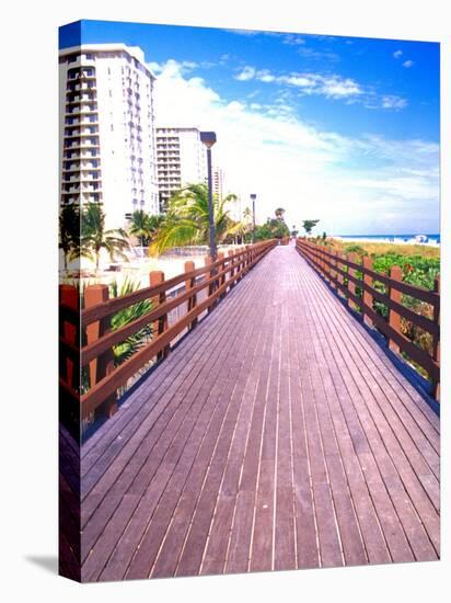 Boardwalk, South Beach, Miami, Florida, USA-Terry Eggers-Premier Image Canvas