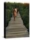 Boardwalk to Surf from Cabinas Las Olas, Avellanas Beach, Guanacaste State, Northwest, Costa Rica-Aaron McCoy-Premier Image Canvas