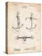 Boat Anchor Patent-Cole Borders-Stretched Canvas