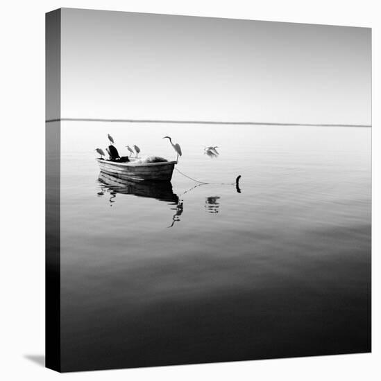 Boat and Heron II-Moises Levy-Premier Image Canvas