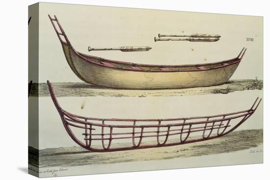 Boat Building Techniques for Rowing Boats on the Aleutian Islands from a New Voyage Round the World-Vincenzo Cabianca-Premier Image Canvas