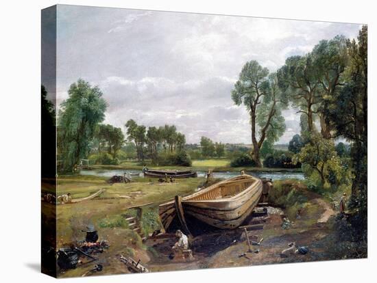 Boat Building-John Constable-Premier Image Canvas