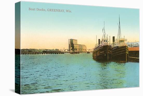 Boat Docks, Green Bay, Wisconsin-null-Stretched Canvas