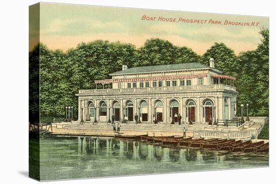 Boat House, Prospect Park, Brooklyn, New York-null-Stretched Canvas