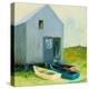 Boat House-Martha Wakefield-Stretched Canvas