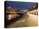 Boat Sheds and Sea Front at Dawn, Wellington, North Island, New Zealand-Don Smith-Premier Image Canvas