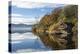 Boathouse and reflections, Lake Ullswater, Lake District National Park, Cumbria, England, United Ki-James Emmerson-Premier Image Canvas