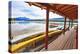 Boathouse, Maligne Lake, Canada-George Oze-Premier Image Canvas