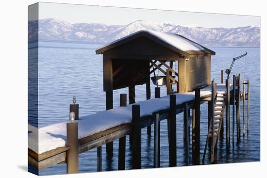 Boathouse on Lake Tahoe, California-George Oze-Premier Image Canvas