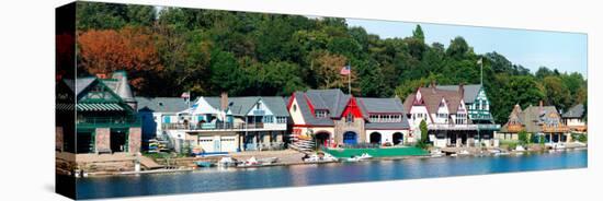 Boathouse Row at the Waterfront, Schuylkill River, Philadelphia, Pennsylvania, USA-null-Premier Image Canvas