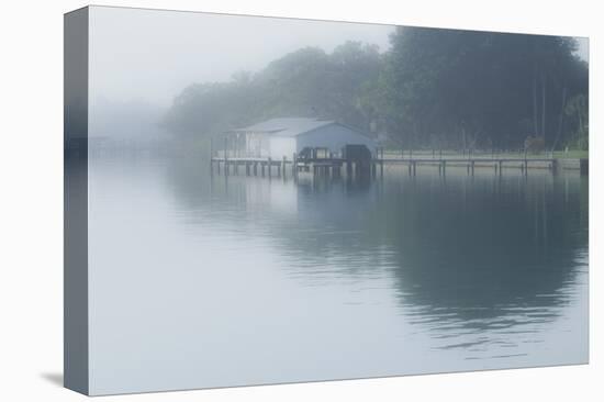 Boathouse-Mary Lou Johnson-Stretched Canvas
